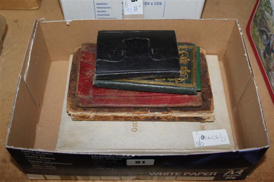 Punch pocket book 1855, Georgian wallets & 18th Century architectural book etc
